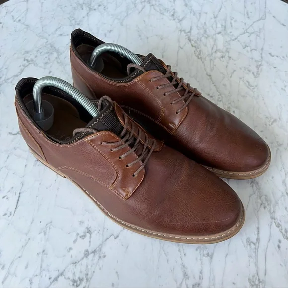 SEVEN91 Leather Dress Shoes Seven91 Dress Shoes Mens 10 Oxford Black Faux Leather Lace  main image 4